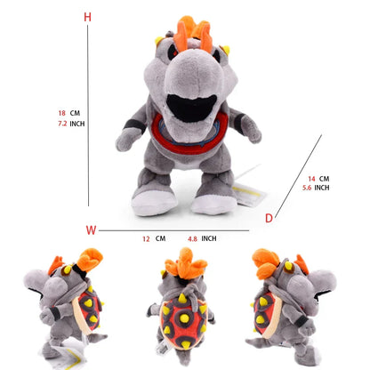 Super Mario Bros Plush Toys - Adorable Bowser Jr, Meowser & Lemmy Dolls