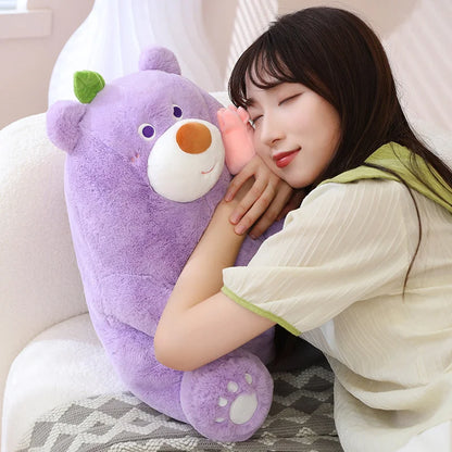 Kawaii Fat Bear Plush Toy Teddy Bear with Rose