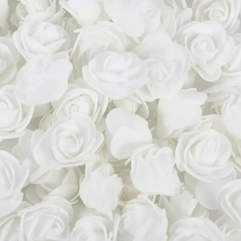 Foam Rose Heads 3.5cm - DIY Artificial Flowers for Wedding, Valentine's Day, and Home Decoration