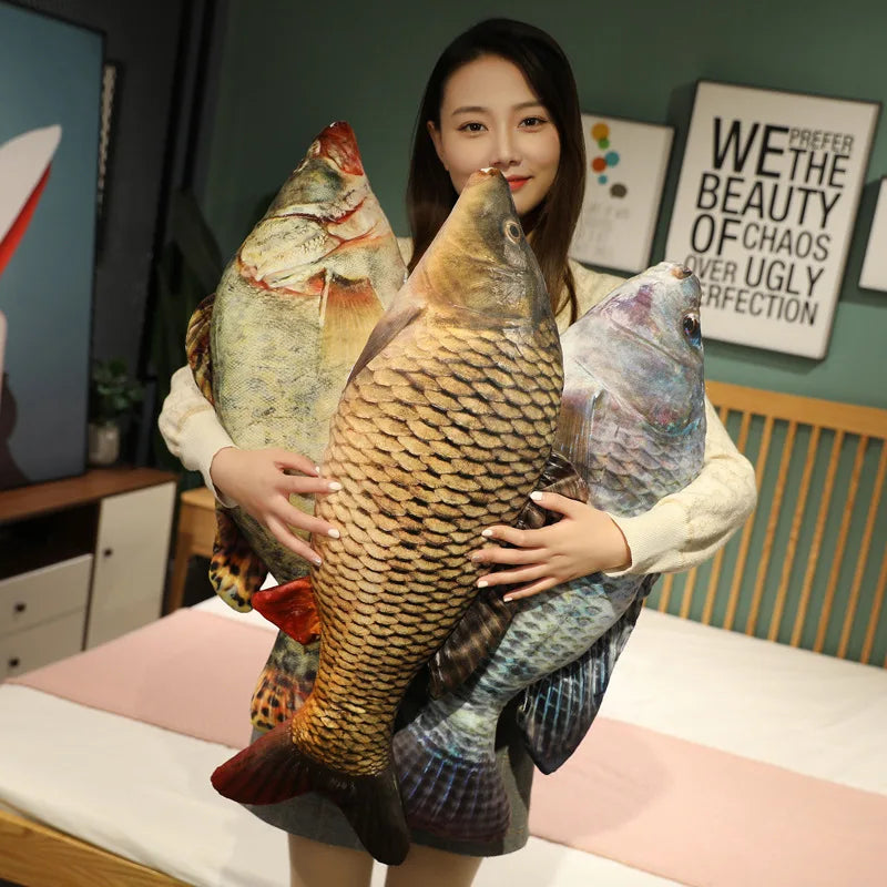 Funny Fish Plush Toy - Soft Carp Pillow for Kids & Creative Sleep Cushion