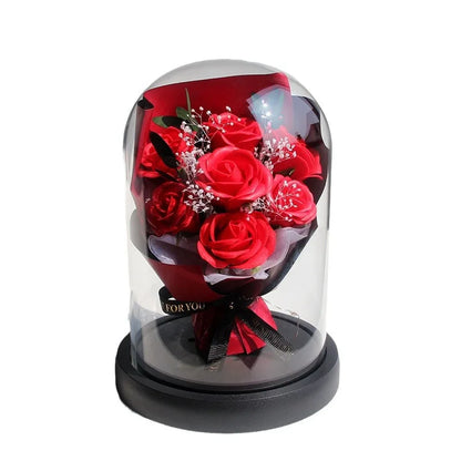 Eternal Rose Starry Glass Dome Decor