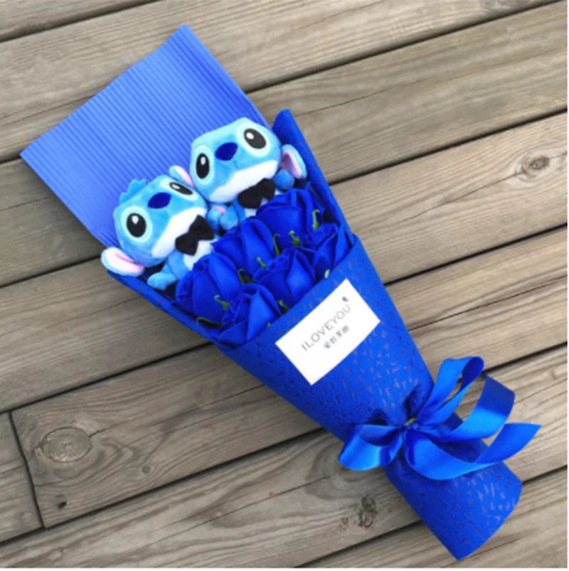 Cute Plush Flower Bouquet Soft Stuffed Doll