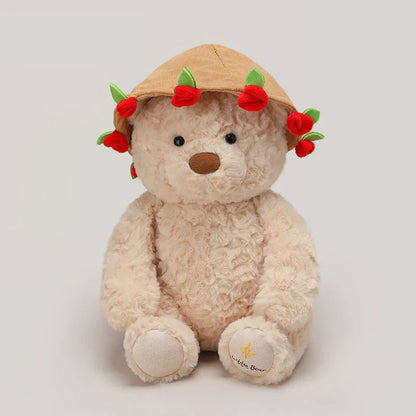 Teddy Bear with Roses Plush Toy Romantic Gift