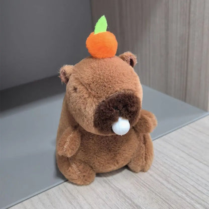 Capybara Plush Toy with Hoodie and Wings Mini Soft Stuffed Doll