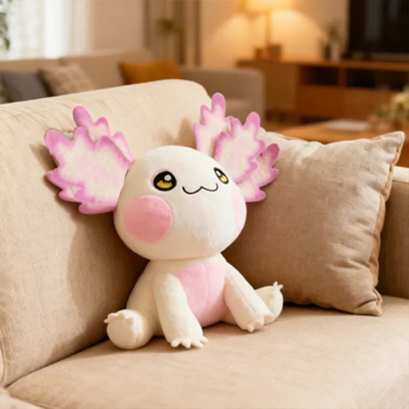 Kawaii Axolotl Plush Toy 25cm Soft Stuffed Animal for Kids