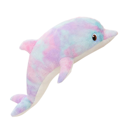 50cm Colorful Dolphin Plush Throw Pillow Soft Stuffed Toy