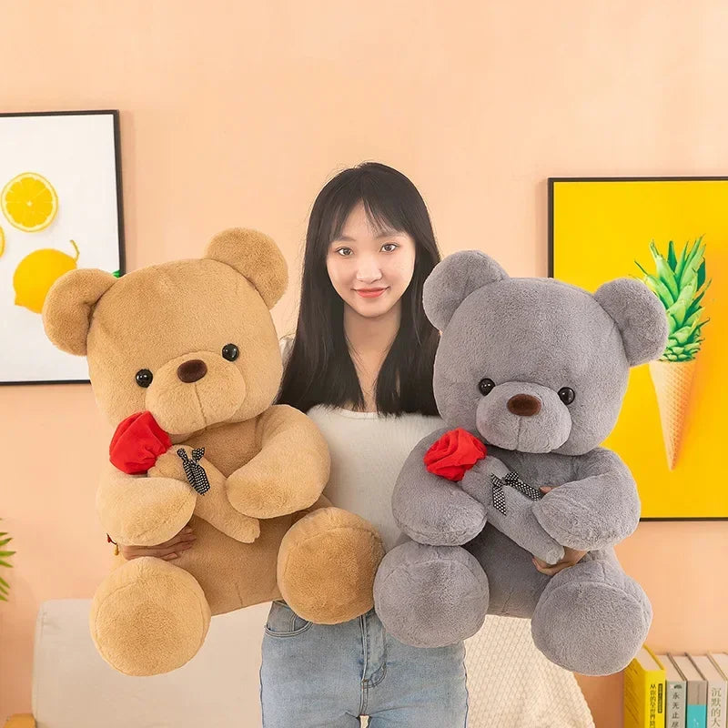 Valentine's Day Plush Teddy Bear - Adorable 25-55CM Gift for Girls