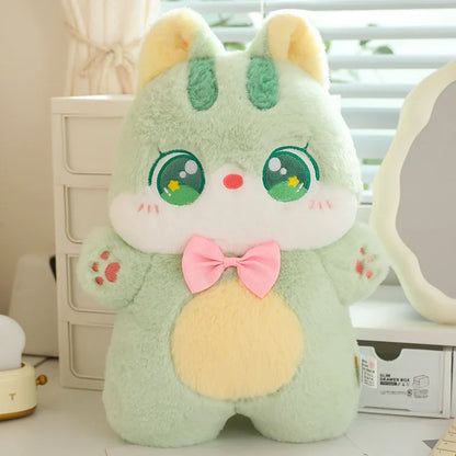 Cute Cat Bowtie Plush Toy - Soft Throw Pillow for Kids & Girlfriends