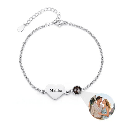Personalized Photo Projection Name Bracelet