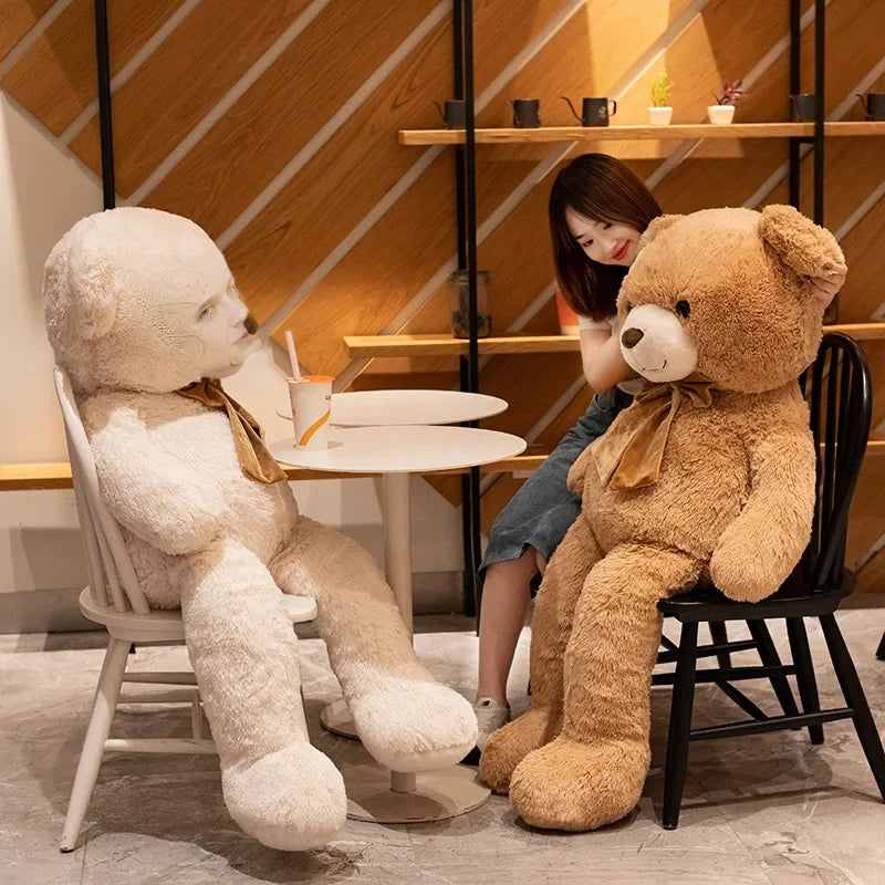 Giant American Bear Plush Toy Soft Stuffed Animal for Kids and Adults