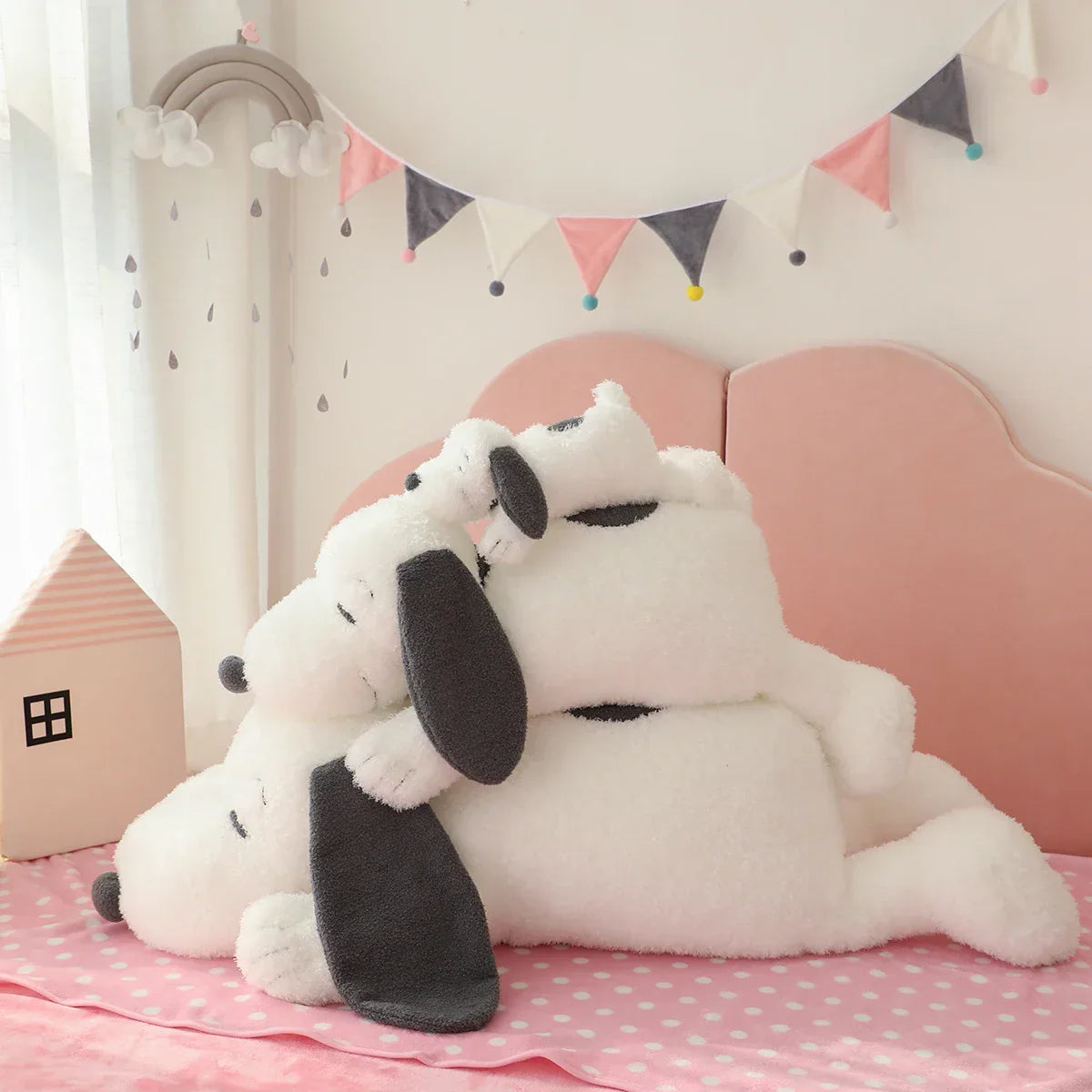 Kawaii Snoopy Plush Toy - Big Size Stuffed Dog Pillow for Kids & Gifts