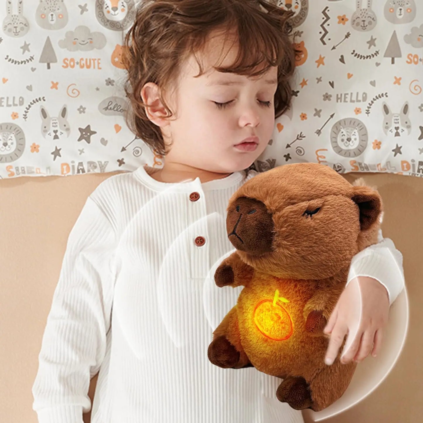 Breathing Capybara Plush Sleep Companion