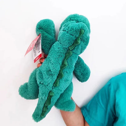 Cute 35cm Green Dinosaur Plush Toy - Soft Comfort Doll for Kids' Gifts