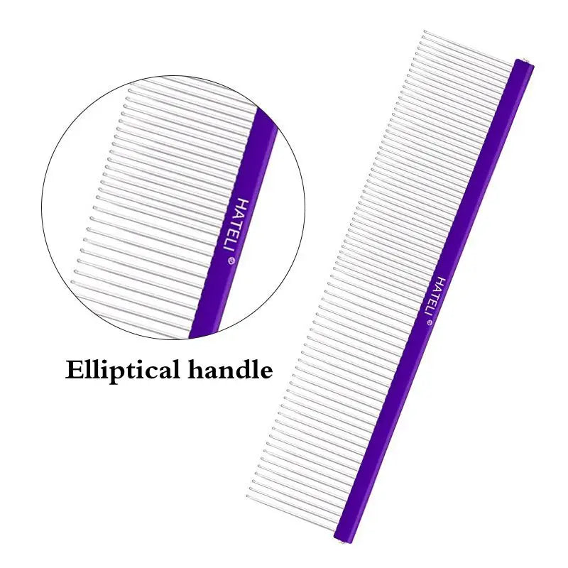 Light Aluminum Pet Comb Professional Dog Grooming Tool 5 Colors