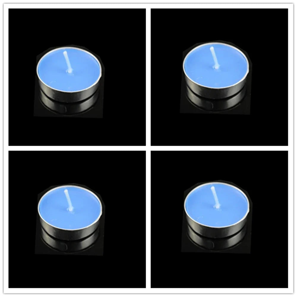 Handmade Soy Tea Light Candles 4-Pack for Romantic Dinner