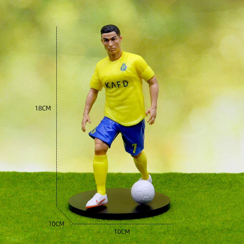 Ronaldo Messi Mbappe Model Dolls Cartoon Cute Action Figure