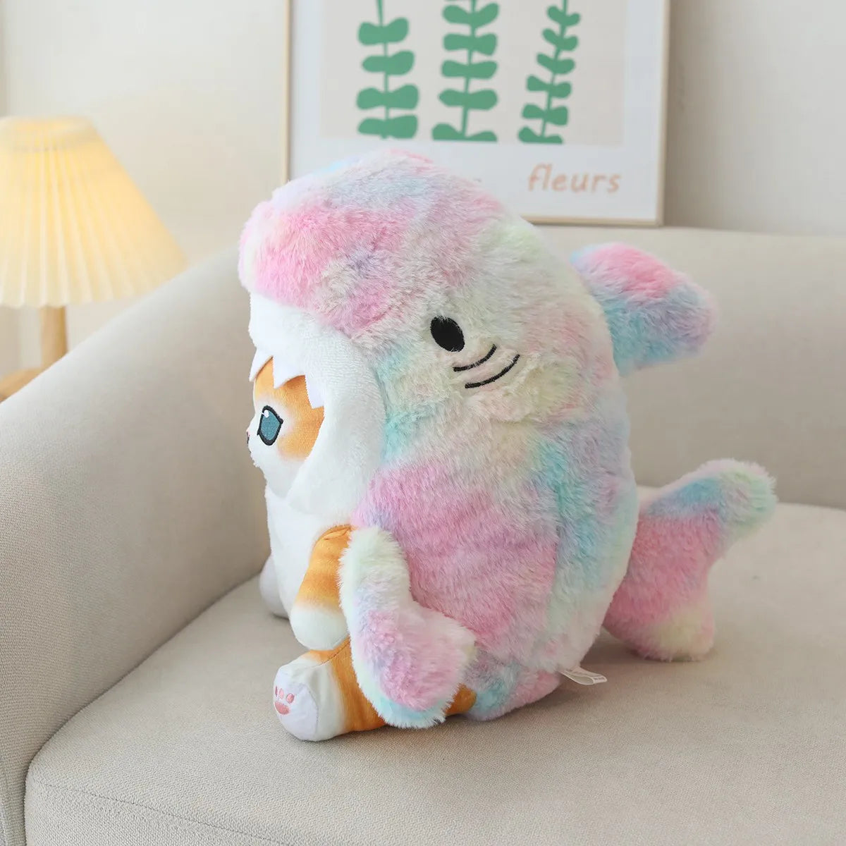 Soft Shark Cat Plush Companion