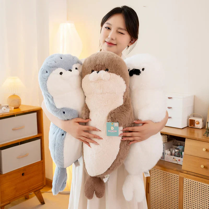 Kawaii Sea Otter Plush Doll - Adorable Gift for Kids
