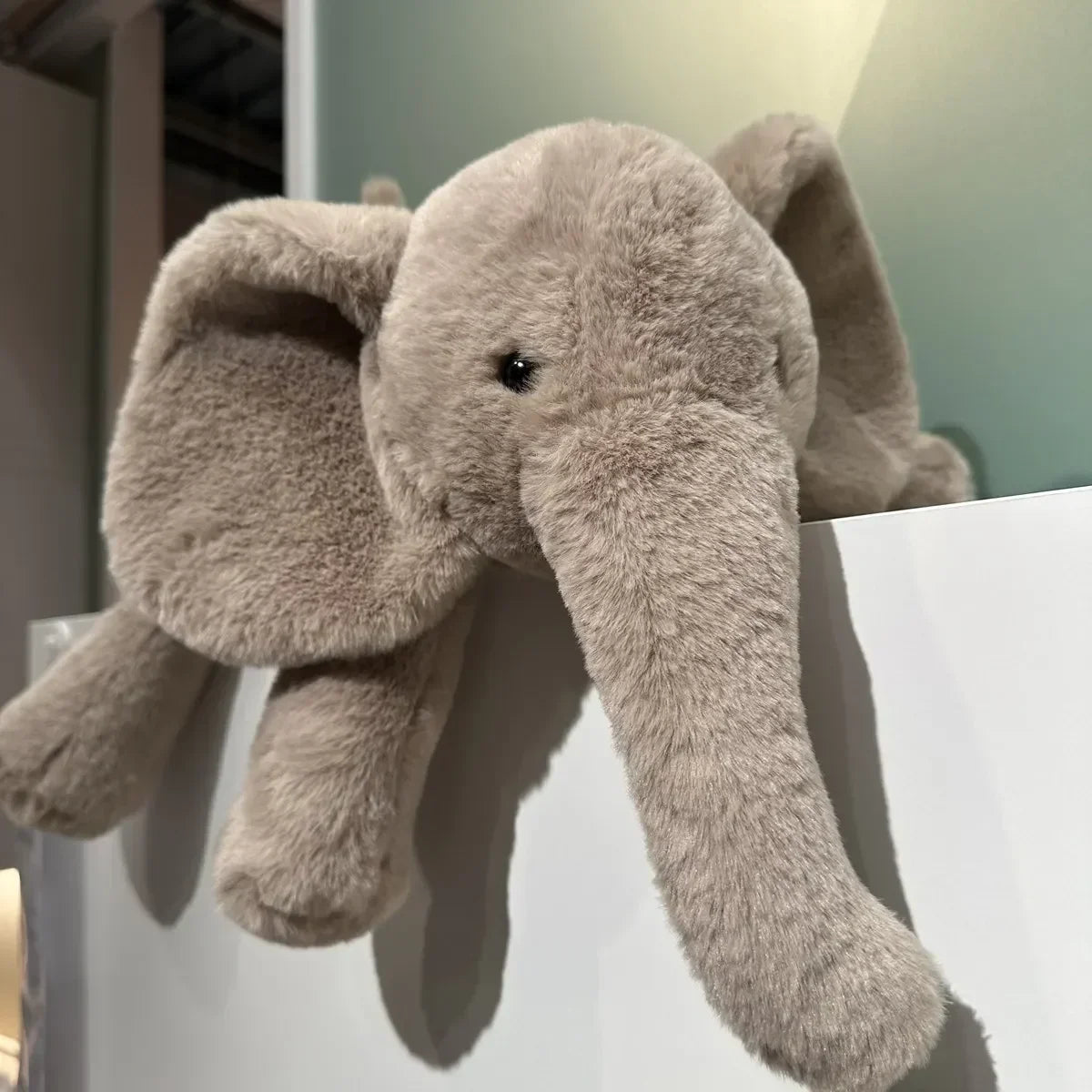 Ultra Soft Grey Elephant Plush with Flappy Ears