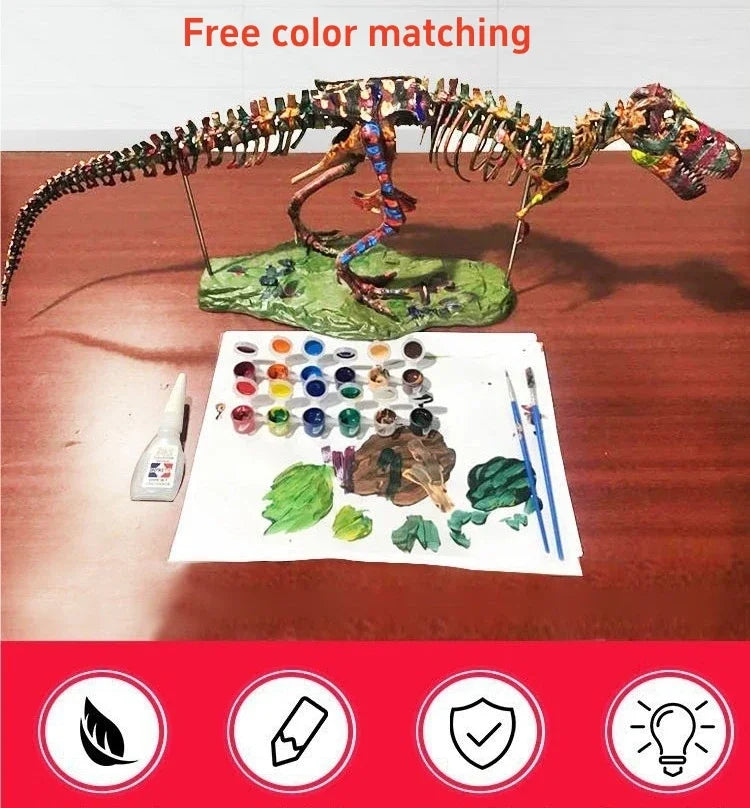 Dinosaur Skeleton Toys Ornament Simulation T-Rex Model