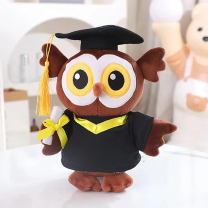 Graduate Plush Dolls: Adorable Capybara, Owl & Bear Stuffed Toys