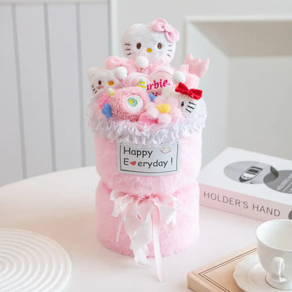Kuromi Plush Flower Bouquet Kawaii Stuffed Doll
