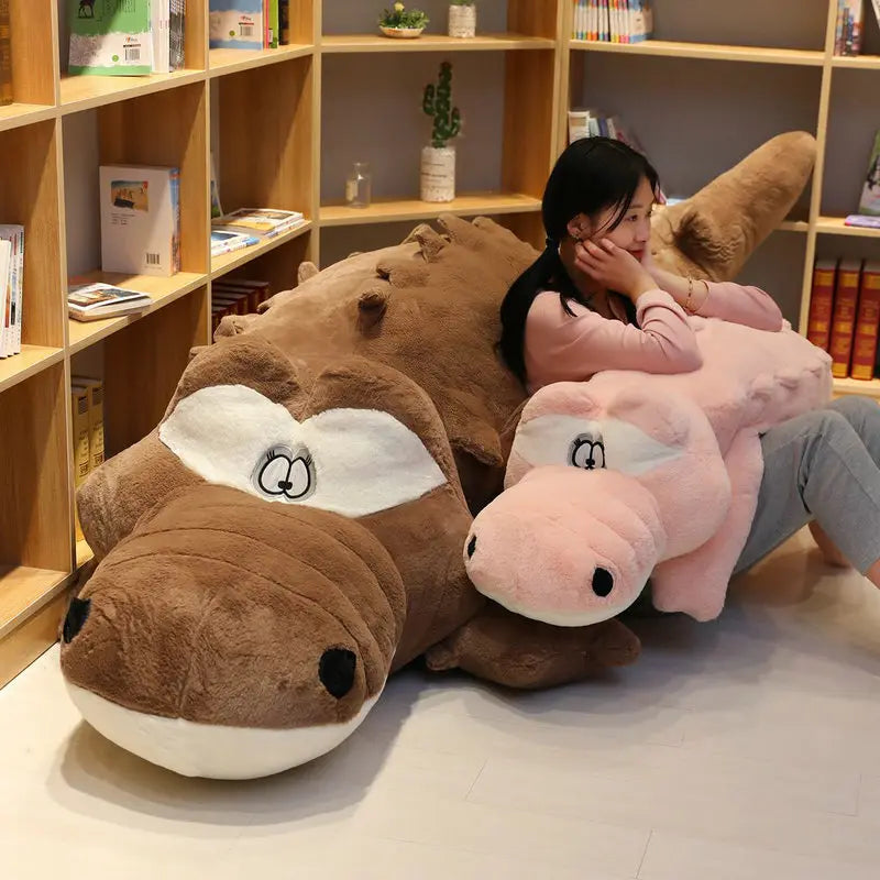 Large Alligator Plush Pillow Soft Stuffed Crocodile Toy 60 to 120cm