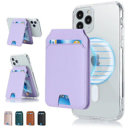 Foldable Magnetic Leather Kickstand Wallet