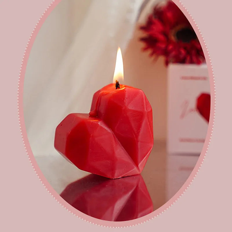 Heart-Shaped Scented Candle for Romantic Gifts