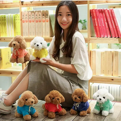 Kawaii Teddy Dog Plush Toy in Hoodie - Perfect Gift for Kids!