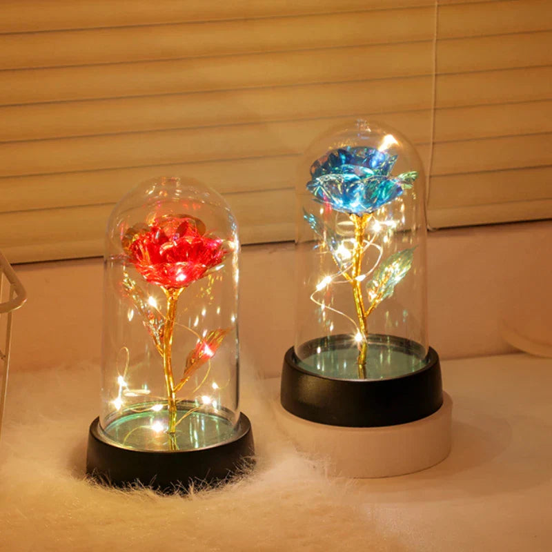 Eternal Rose LED Light Glass Dome