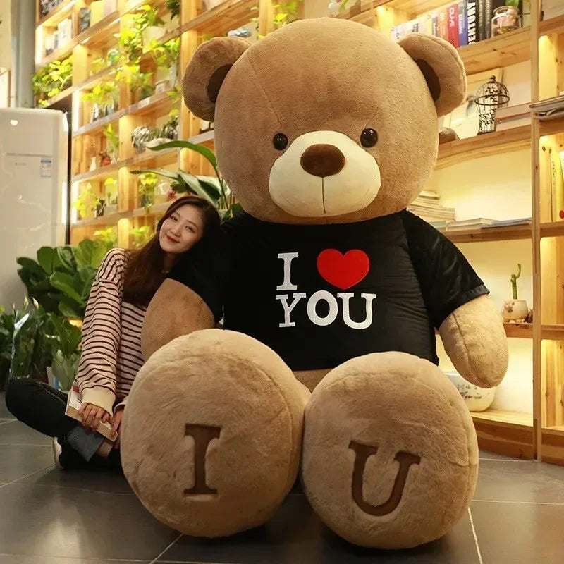 Giant Pink Teddy Bear Plush Pillow