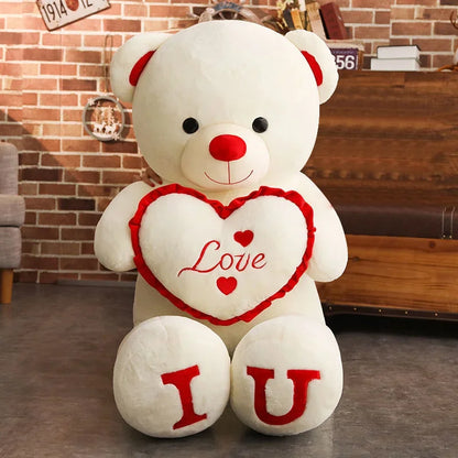 Big LOVE Plush Bear - Giant Soft Toy for Birthdays & Valentine's Gifts