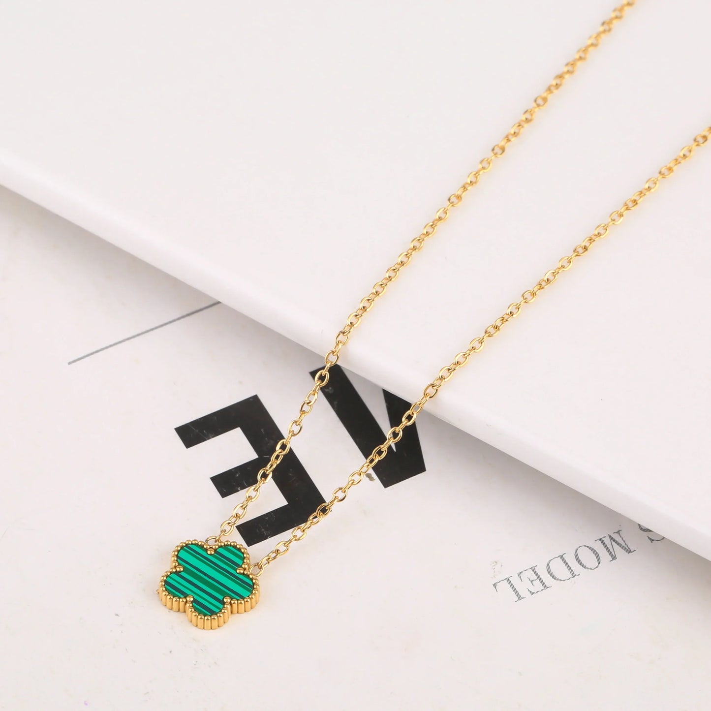 Gold Plated Five Leaf Flower Adjustable Bracelet