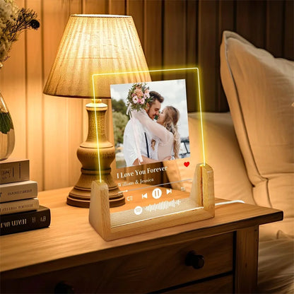 Personalized Music Photo Acrylic LED Frame