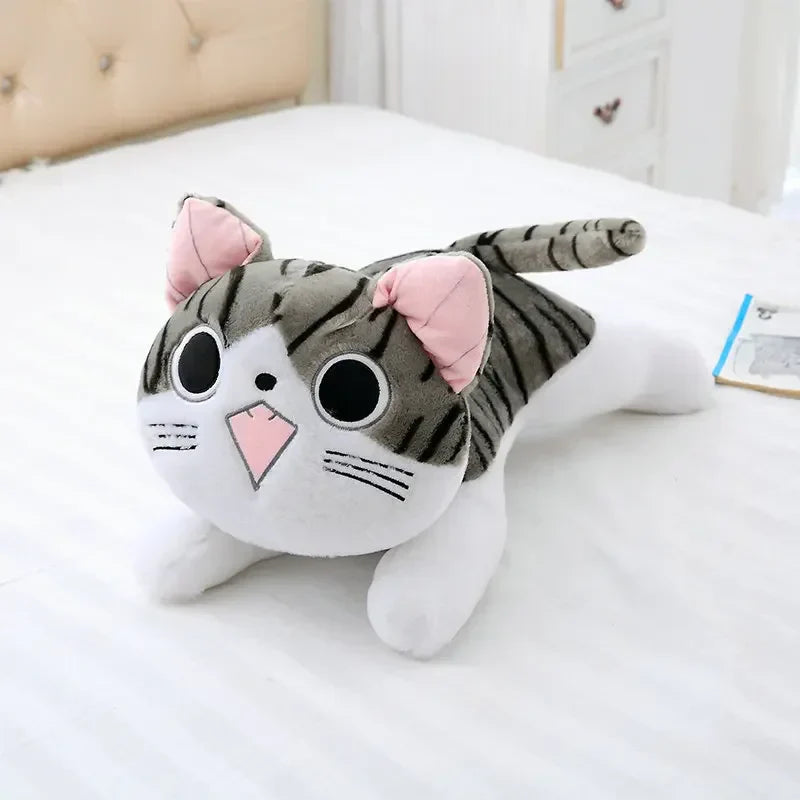 Cute Cat Plush Toy - Soft Cheese Doll for Kids