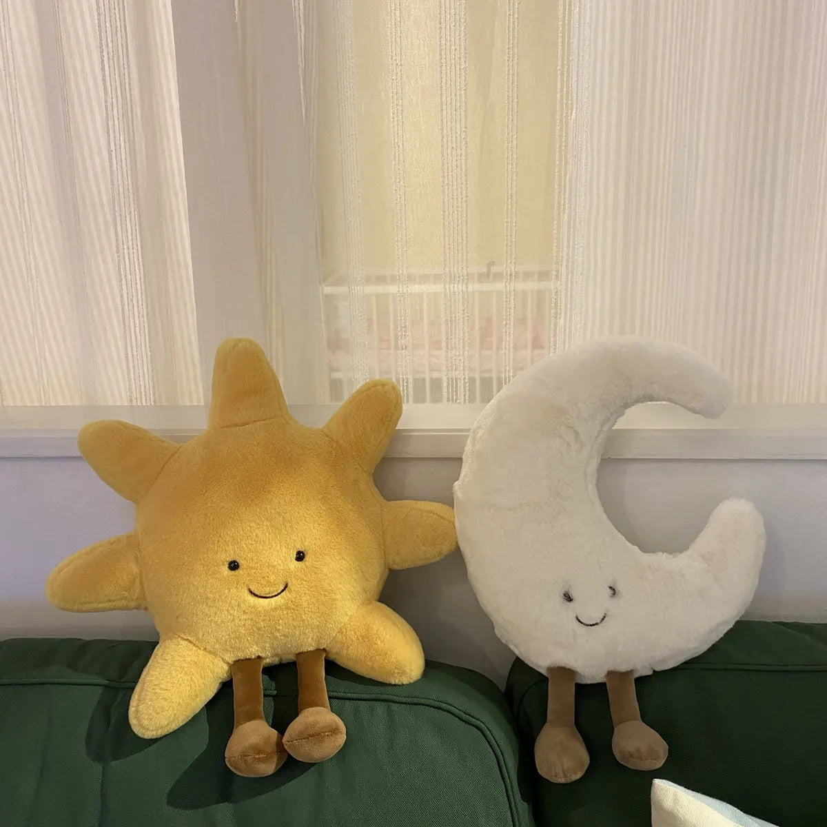 Cute Sun & Moon Pillows Soft Cozy