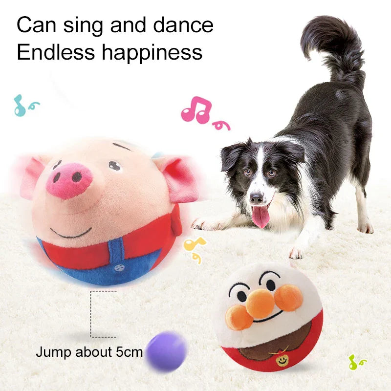 Electric Plush Toy Ball - Interactive Pet Toy for Dogs