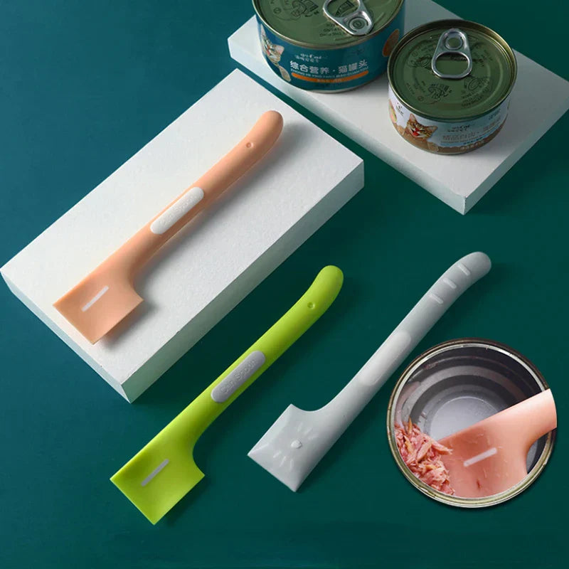 Long-Handled Canned Pet Food Spoons Feeding Accessories