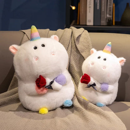 Unicorn Plush Bouquet with Flowers