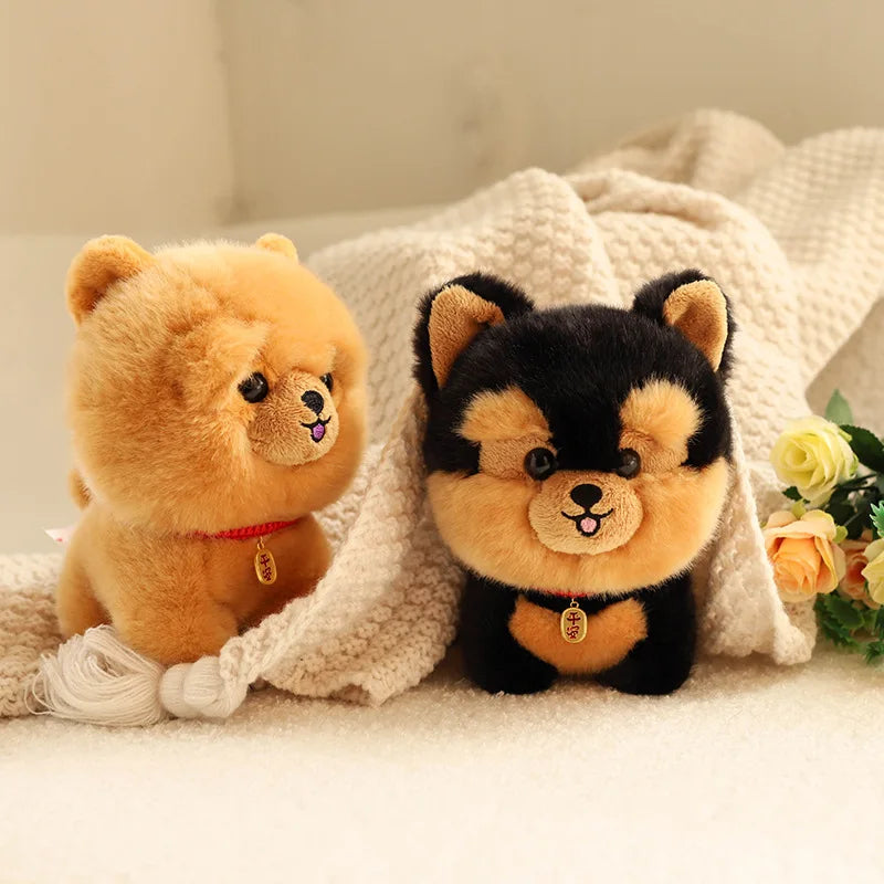 Cute Puppy Plush Toy Soft Husky and Corgi Dolls for Kids