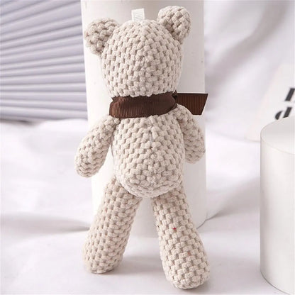 Mini Dressed Bear Plush Keychain Soft Stuffed Doll
