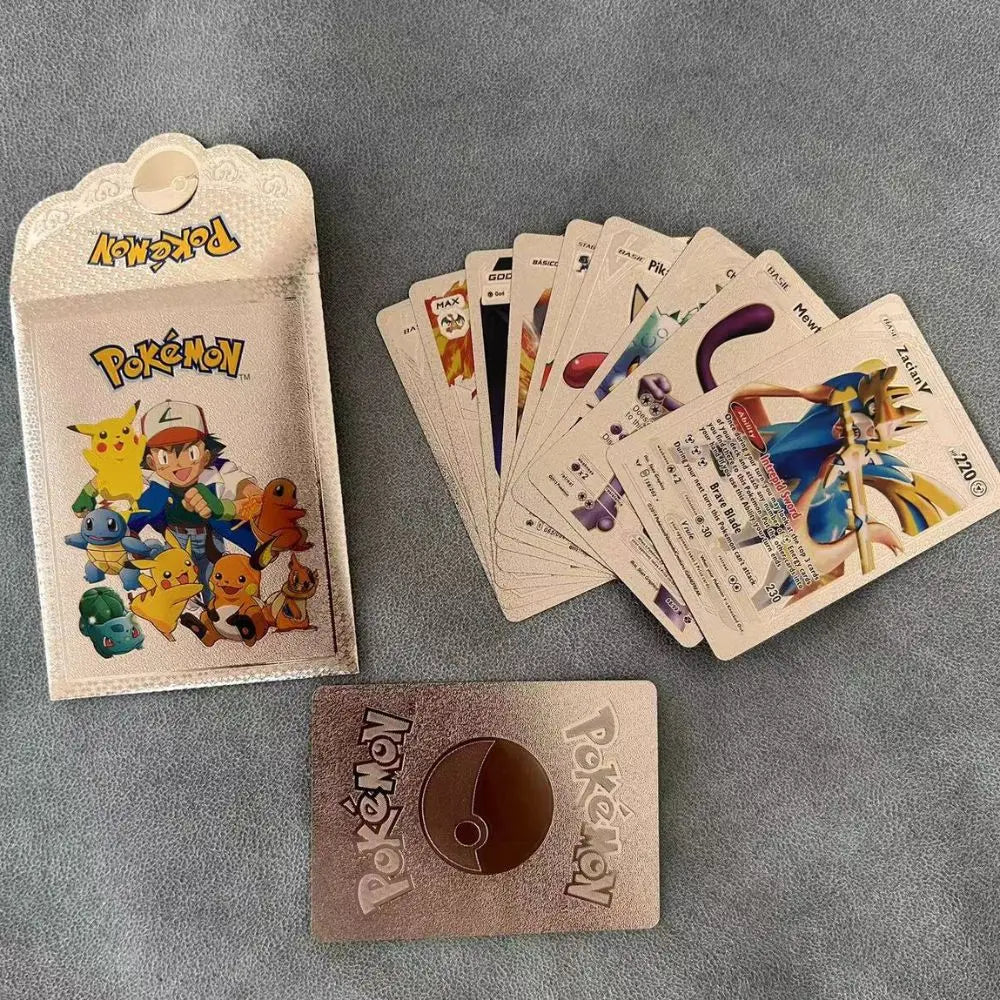 10Pcs Pokemon Cards Vmax GX Color Energy Card
