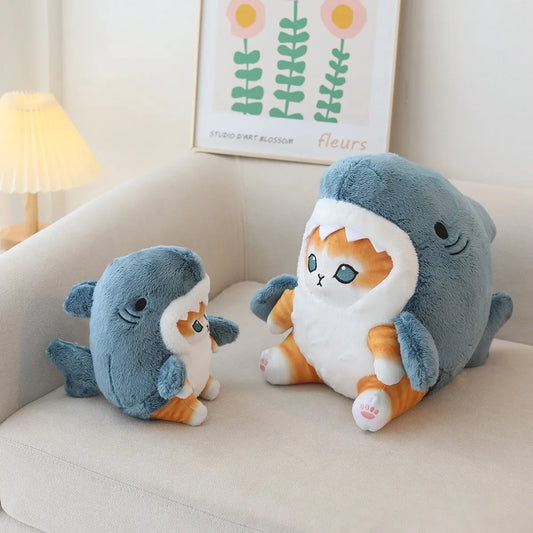 Soft Shark Cat Plush Companion