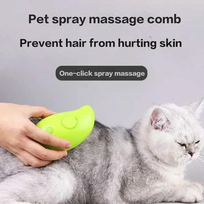 Pet Spray Massage Comb Electric Cat Steam Brush