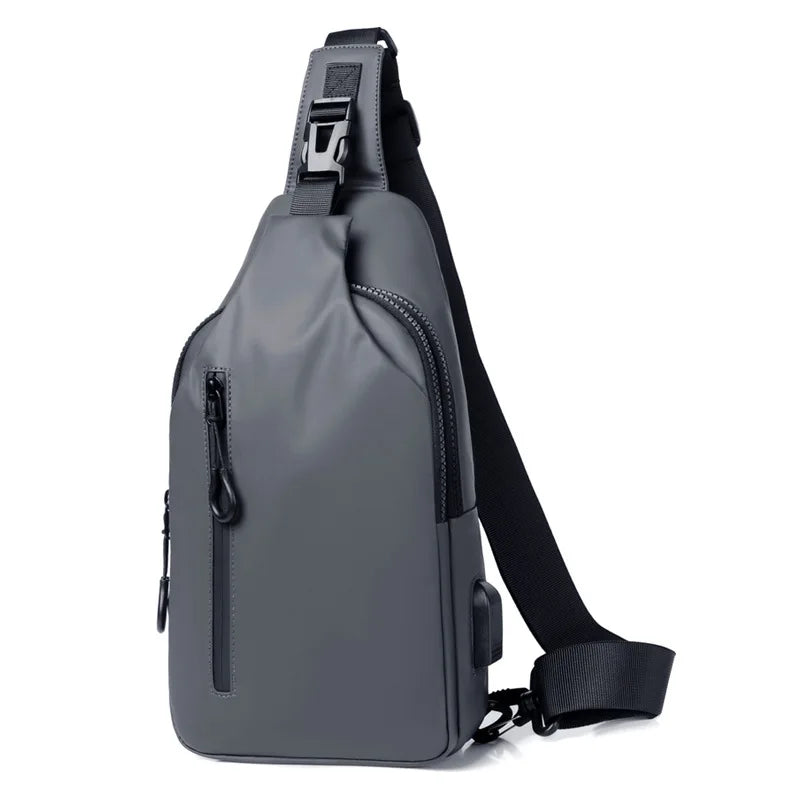 Waterproof Chest Bag With Usb Charging Interface