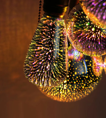Vintage Star Fireworks Lamp