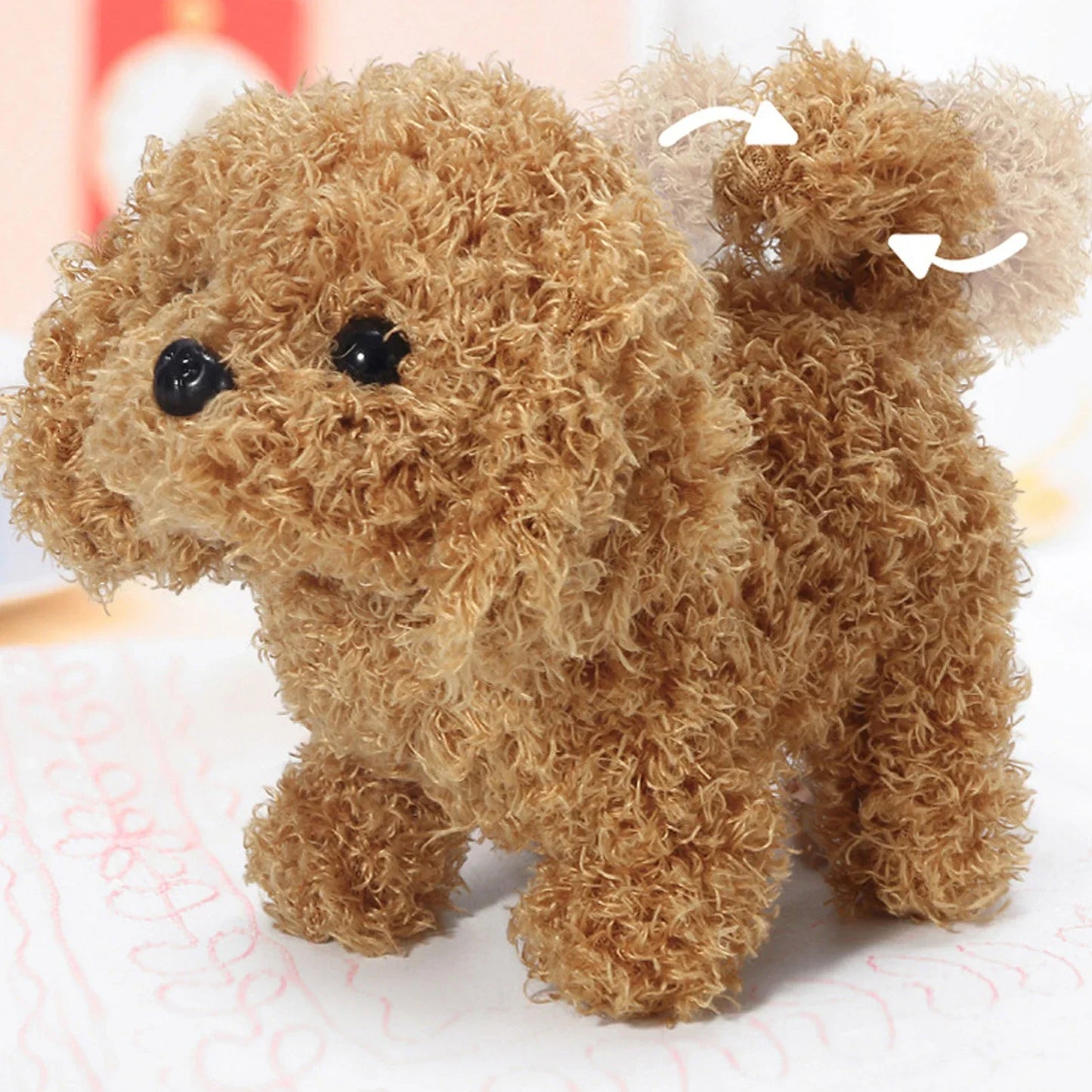 Interactive Electric Plush Puppy - Wags Tail & Walks