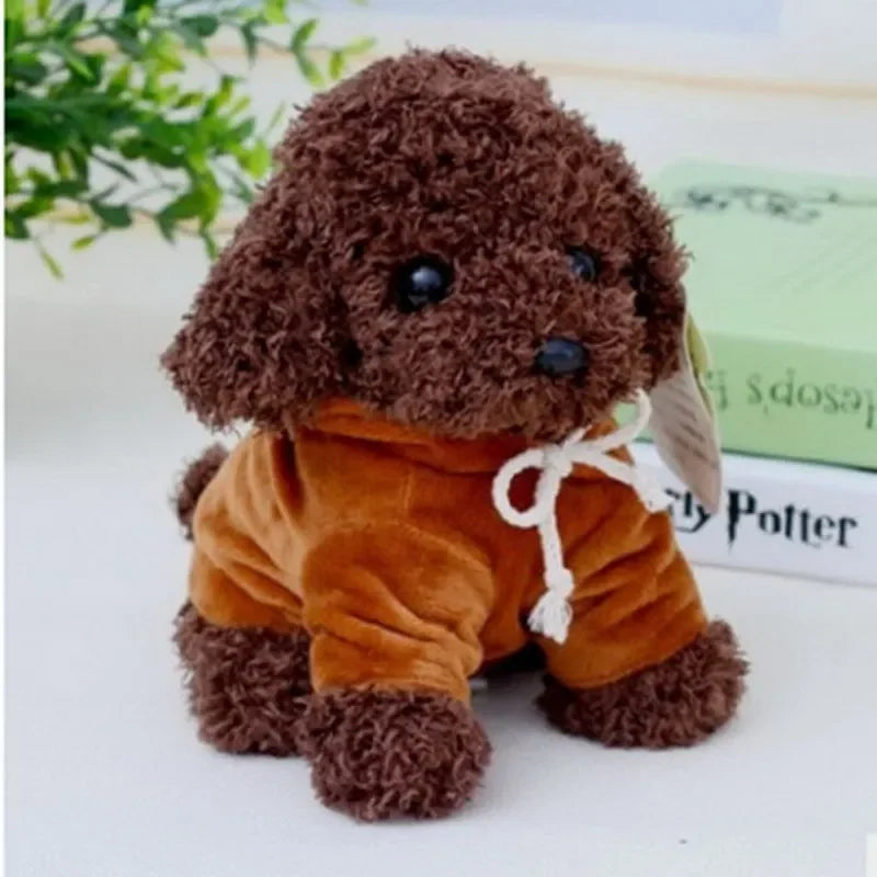 Kawaii Teddy Dog Plush Toy in Hoodie - Perfect Gift for Kids!