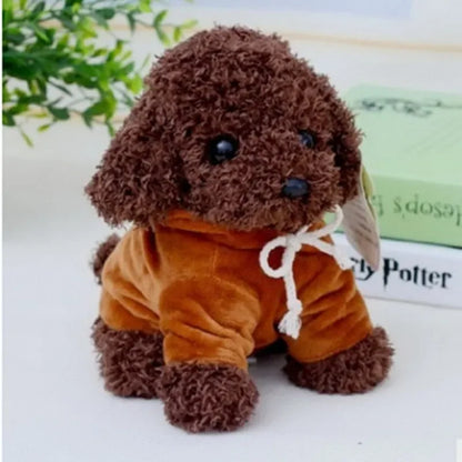 Kawaii Teddy Dog Plush Toy in Hoodie - Perfect Gift for Kids!